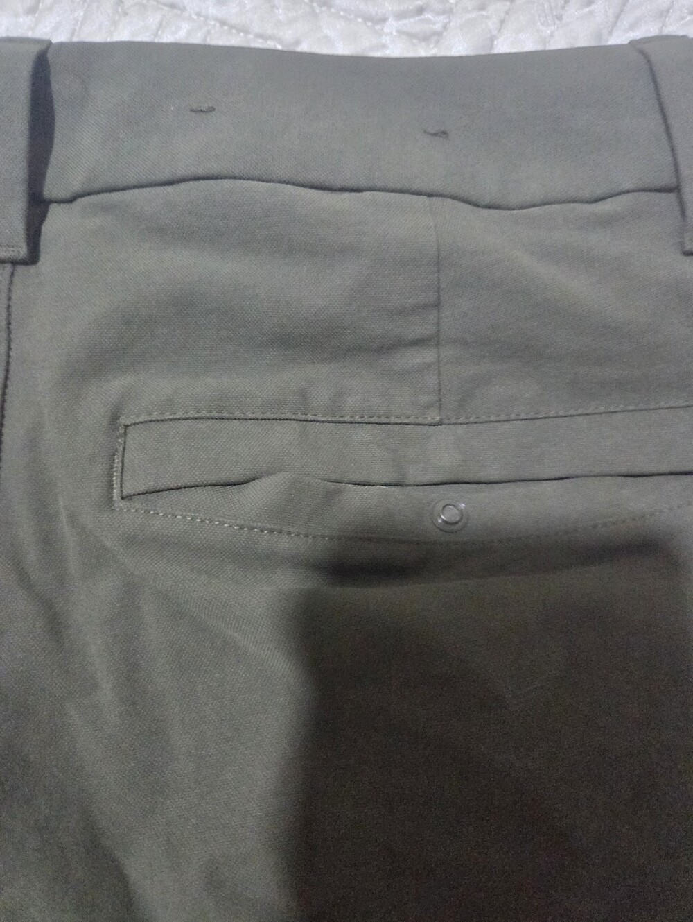 Lululemon ABC Classic Trouser Pant Olive Green Stretch Commuter Golf Workwear 32 - Picture 7 of 9